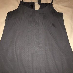 Gray strapped top